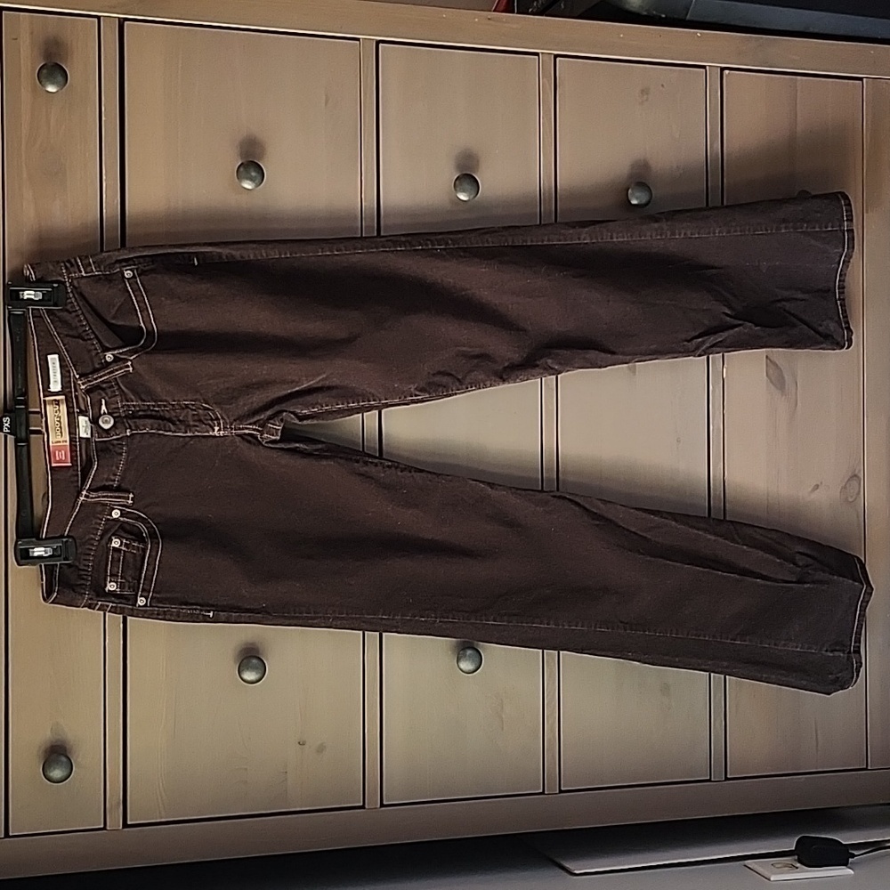 Old Navy's Y2K CHOCOLATE BROWN CORDUROY BOOT CUT ULTRA LOW WAIST STRETCH JEANS